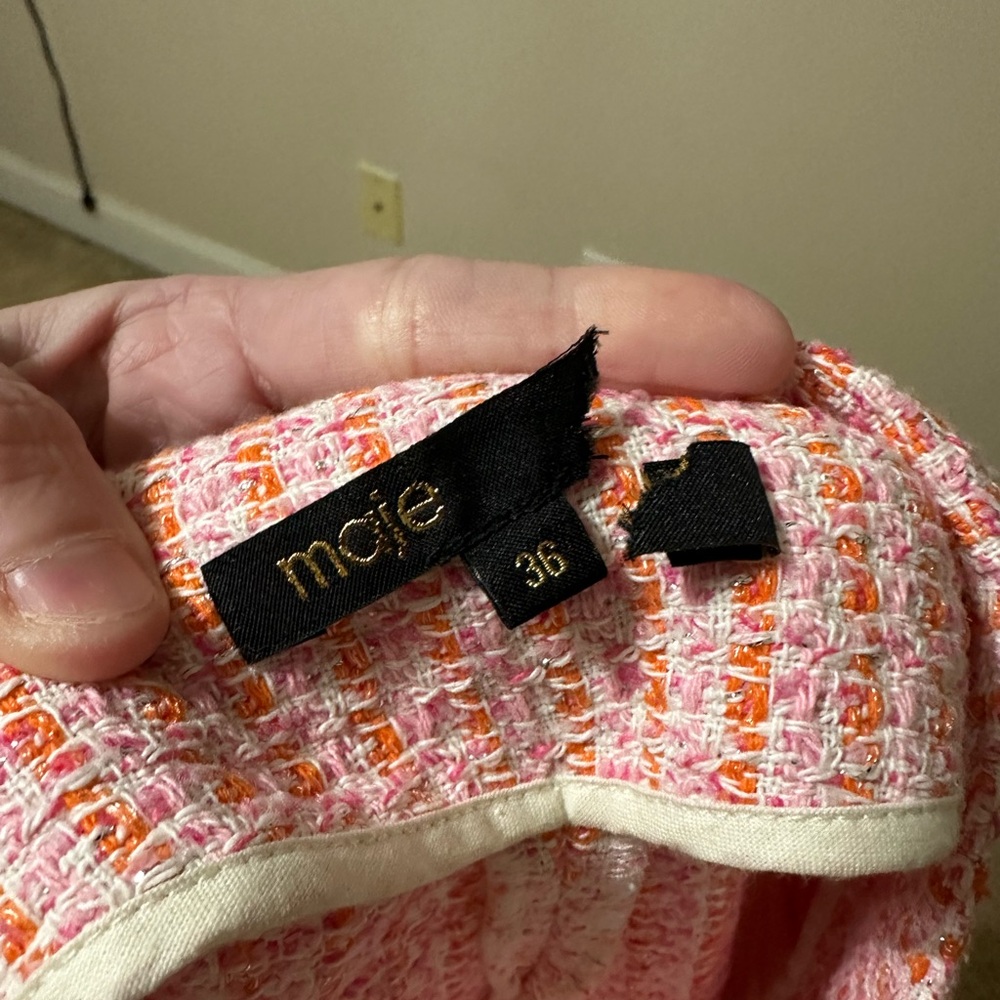 Maje Tweed Style High rise shorts - Picture 7 of 10